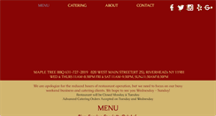Desktop Screenshot of mapletreebbq.com